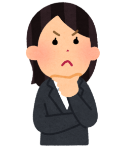 悩む人